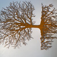 CREATCABIN Lebensbaum-Wanddekoration Aus Metall – Schwarz, 30x30 Cm, Mit Katzen-Motiv