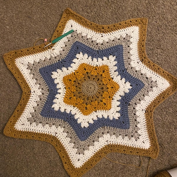 6day Sweetheart Star Blanket Crochet Pattern by Betty Mcknit Etsy