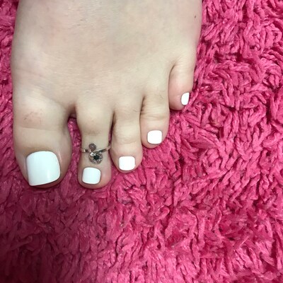 Custom Birthstone Toe Ring Sterling Silver Swarovski Crystal Custom ...