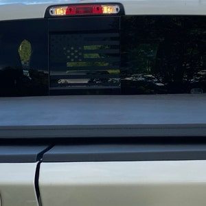 Fits 09 22 Dodge Ram Back Middle Window American Flag Etsy