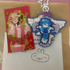 Dramatical Murder Aoba Cross DMMD Wooden Layered Keychain - Etsy