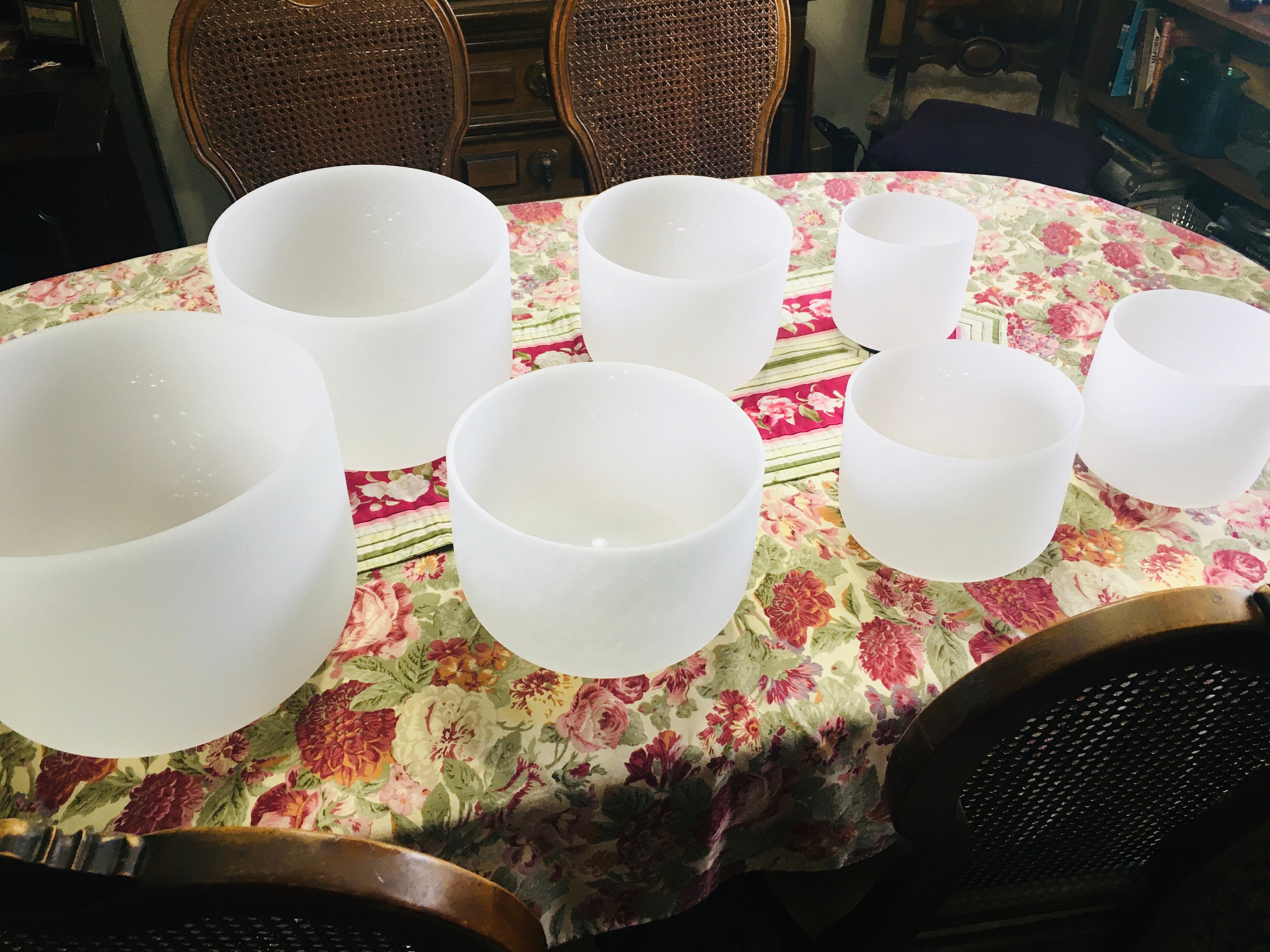 440hz Perfect Pitch Hand Crafted 6-12 Inch Crystal singing bowls set, 6+8+10+12inch set, 7+9+11inch set, 7 chakra