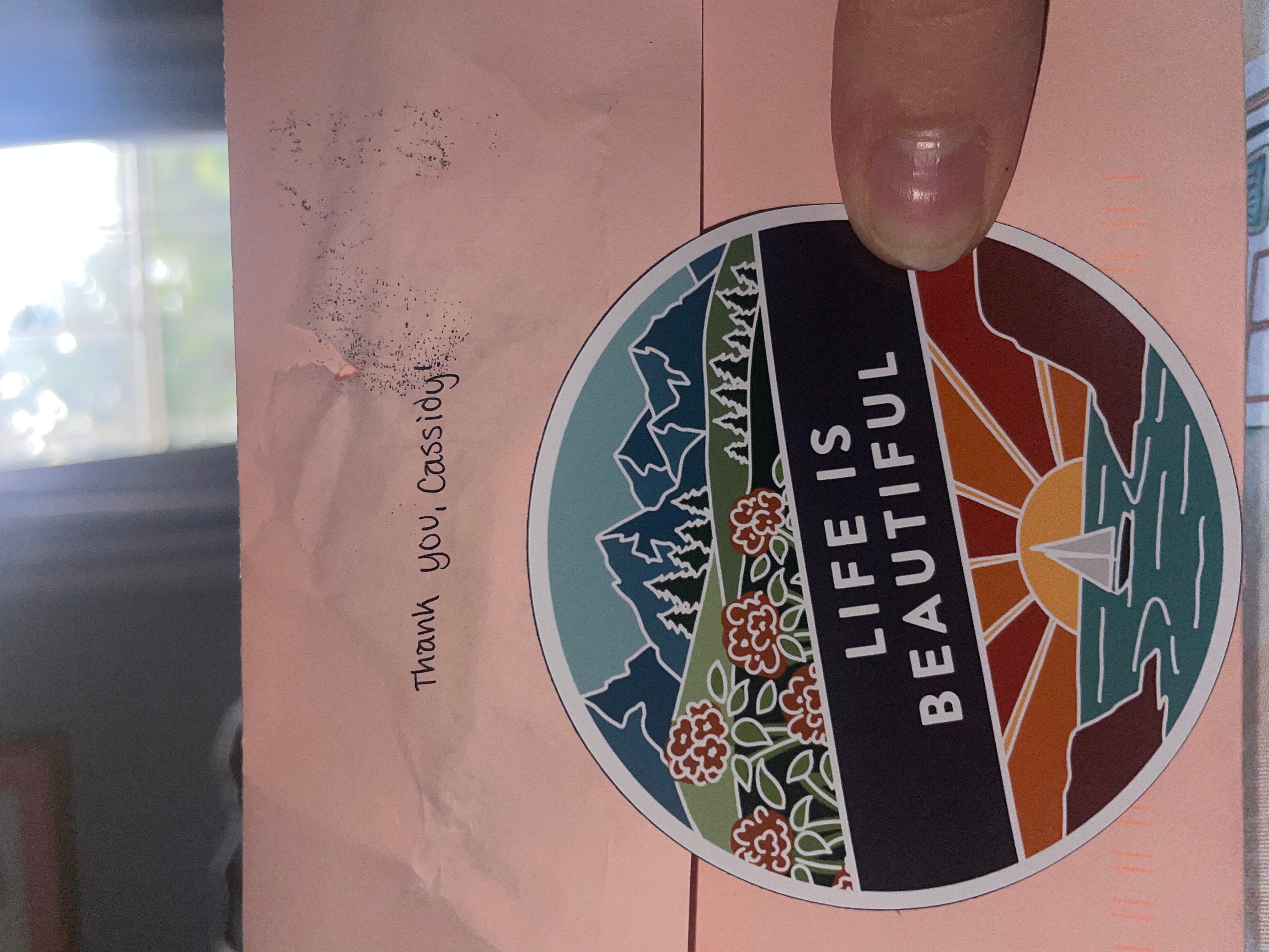 Life Is Beautiful Car Magnet | Outdoorsy Car Magnet | Locker Magnet | Fridge Magnet | Lightweight Magnet | Travel Magnet | 3&quot;