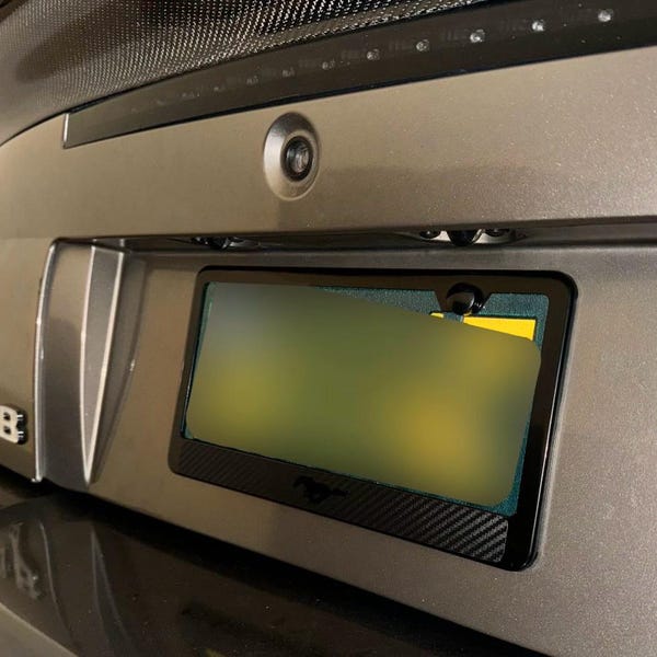 Pair Of Chrome License Plate Frames With Screw Caps – SVT Lightning Style – Stainless Steel 2 thumbnail image