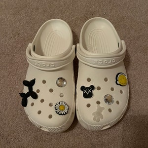 BLACK AND WHITE Croc Compatible Clog Charms, Charms for Your Crocs