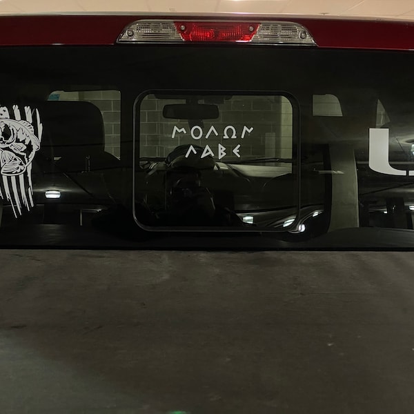 Molanabe Sticker MOLON LABE Decal FREE Shipping! - Etsy