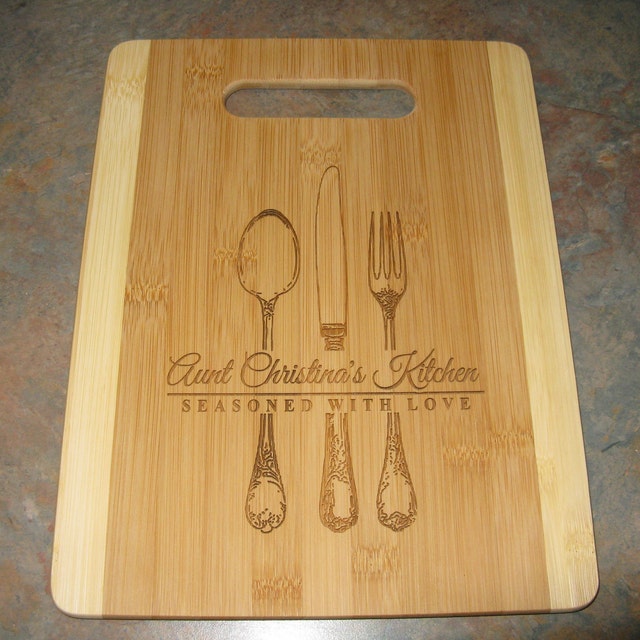 Seasoned with Love Personalized Cutting Board - Personalized Gallery