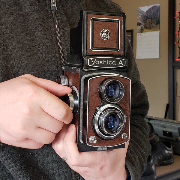 Yashica-Mat TLR Camera Replacement Front Cover - Laser Cut Genuine Leather