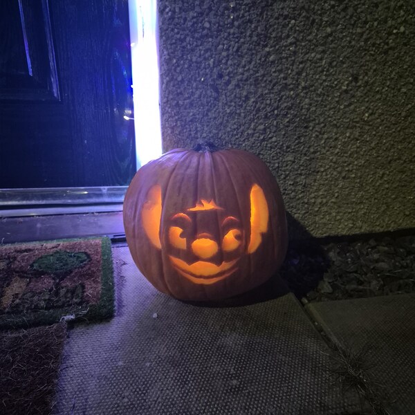 PUMPKIN CARVING TEMPLATE Instant Stencil Digital Download Print at Home