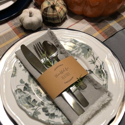 Thanksgiving Napkin Ring Template, Printable Thanksgiving Place Cards ...