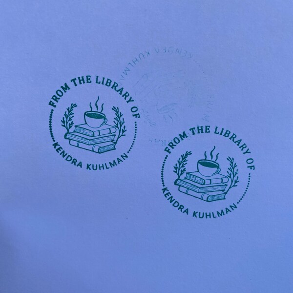 LKWLPD Book Embosser Personalized Custom Embosser Stamp Custom Library Great Customizing Books Ex Libris Journals More