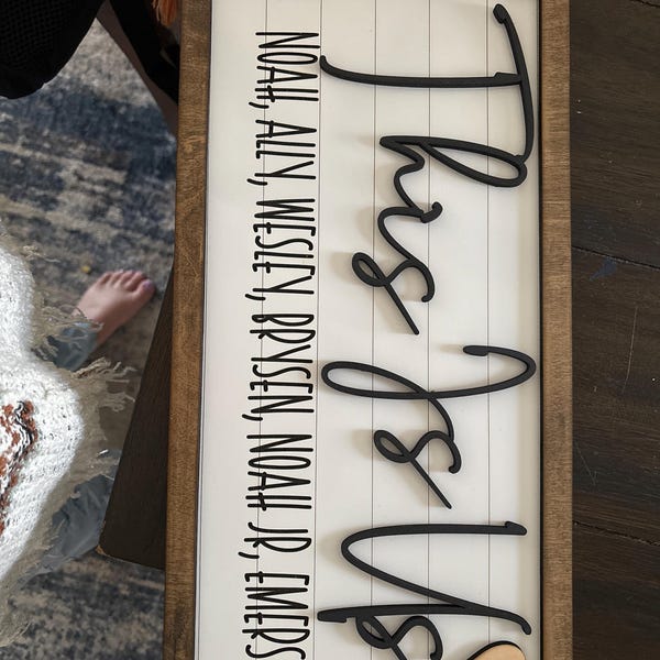 This is Us Wood Sign-our Life Our Story Our Home-wood Family Sign ...