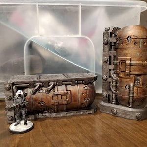 Storage Tanks - Legion, Necromunda, Fallout Wasteland, Sci-fi Terrain ...