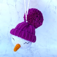 Snowman Ornament Crochet Pattern Amigurumi Snowman Pattern Santa ...