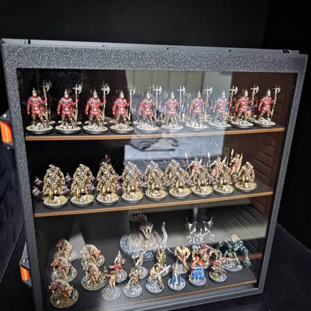 Kallax-Fit ミニチュアディスプレイケース、3Dプリント、ウォー