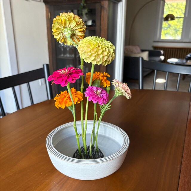 46–60cm Elegant Ikebana Kenzan Flower Frogs – Stainless Steel