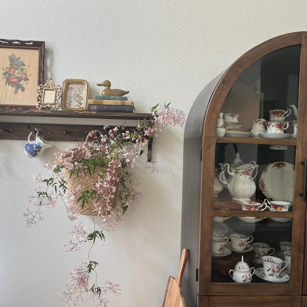 Easy to Hang Shaker Peg Shelf, Wood Display Shelf, Wall Hung Coat Rack ...
