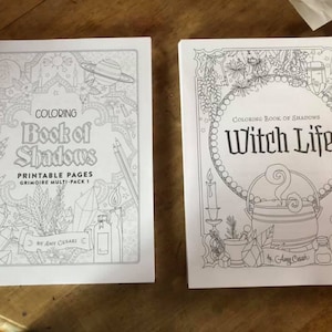 Download Coloring Book Of Shadows Witch Life Etsy