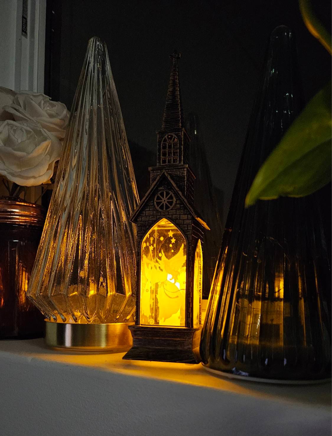 LED Christmas Wind Lantern: Delightful decoration, magical night light, Christmas magical decoration, light up your cozy holiday home