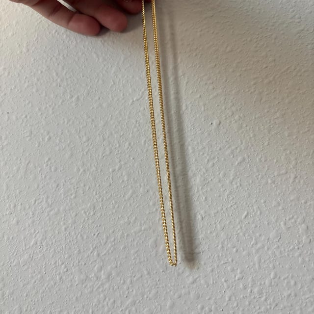 Catena A Maglie Cubane Catena Cubana In Vero Oro Giallo 14K