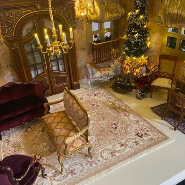 ドイツ製ミニョネットスタンド付き Vintage !990s Miniature Dollhouse Decor Replica German Bodo