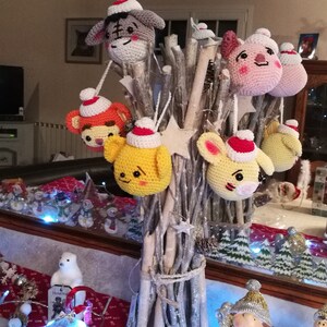Tutoriel Au Crochet Patron Modèledécorations De Noël Amigurumi Les Boules De Noël Inspiration Winnie Lourson