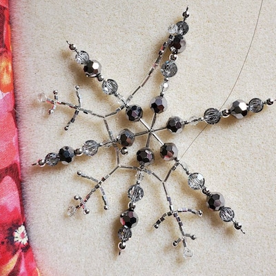 Beadsmith Wire Snowflake Ornament Form,4.5 Inch Wide, 7pcs, Ornament ...