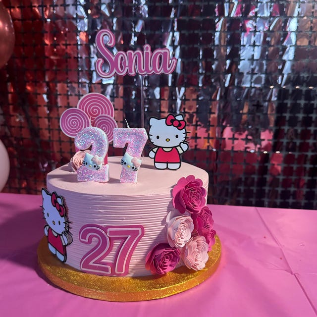 Hello Kitty Cake Topper - Hello Kitty Party - Hello Kitty