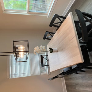 White Dining Table Solid Wood Dining Table Kitchen Table - Etsy