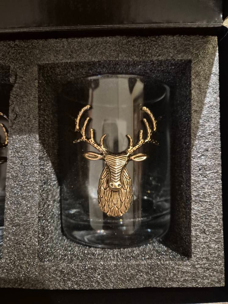 Deer Whiskey Glasses Set Old Fashioned Glasses Whiskey Glass Whiskey Gifts for Him Stag Glasses Gifts Fathers Day Gifts Whiskey Gift For Dad