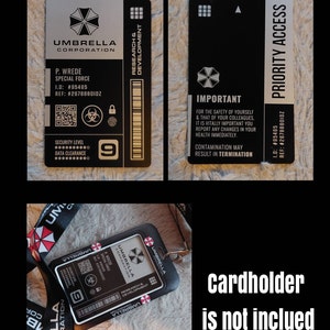 アンブレラ社アクセスIDカード（名入れ可） - バイオハザードグッズ