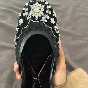 Pearl Ensemble -  White Embellished Bridal Flats with Pearls for Weddings, Indian Juttis, Mojaris, Pakistani Khussa Shoes