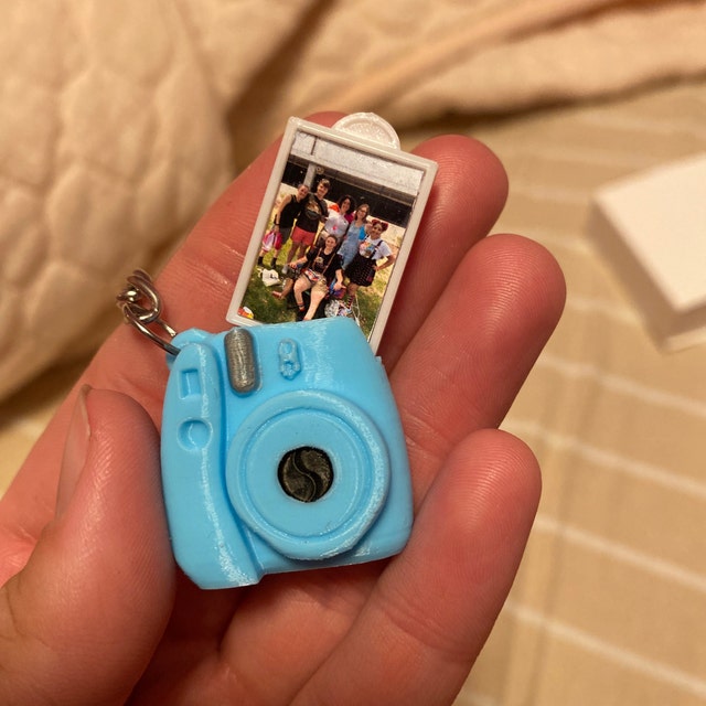 Mini Camera Keychain and Your Own Personalized Photo. Camera