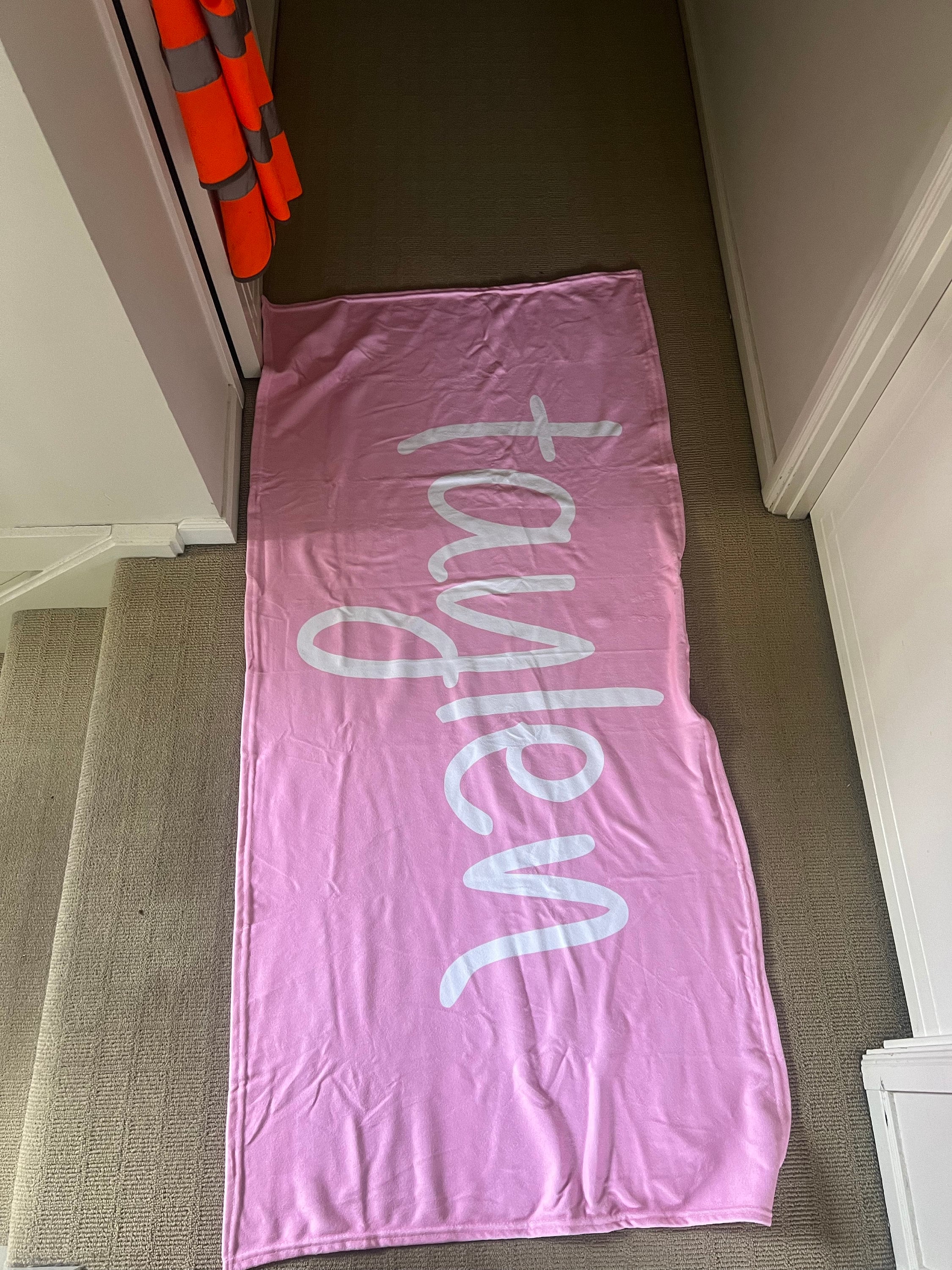 Personalized Beach Towel Personalized Name Bath Towel Custom Pool Towel Beach Towel With Name Outside Birthday Vacation Gift picnic towel