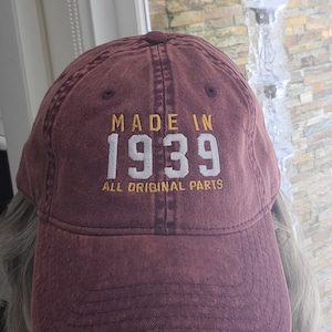 Goyklrb Limited Edition 1944 80th Birthday Baseball Cap - Adjustable Cotton Embroidered Hat For Men & Women