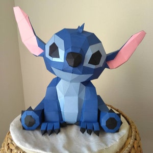 Stitch Lilo Stitch Papercraft Disney Low Poly Cadeau Decor Stitch Pattern Download Template Handmade Animal