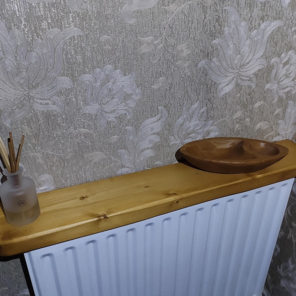 Handmade Radiator Shelf, Made From Solid Wood, Rustic Style ...