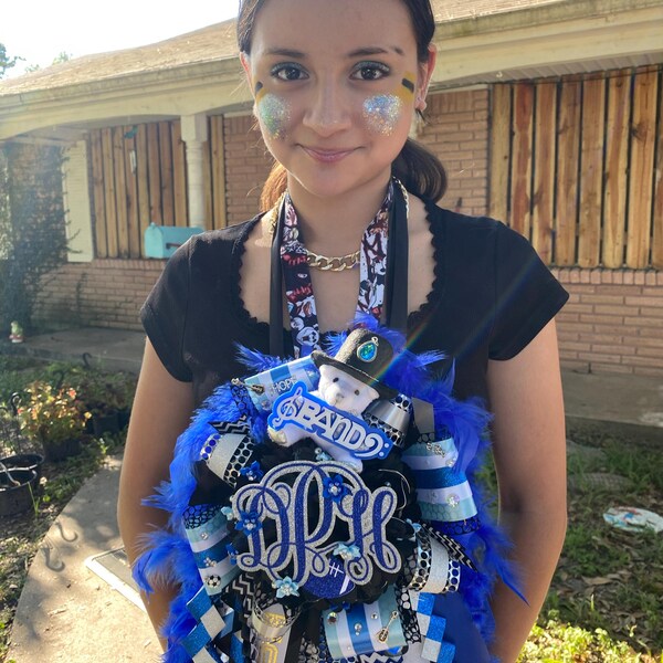 Homecoming Mum Pre-made Fancy Ribbons - Disco Ball & Loop Ribbon FREE ...