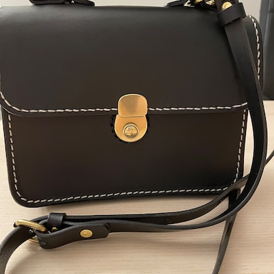 Dulles Doctor Bag-women's Cowhide Leather Handbag Handmade Shoulder Bag ...