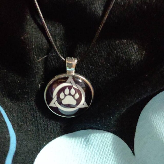 YFN Collana theriana in argento sterling lupo theriano ciondolo