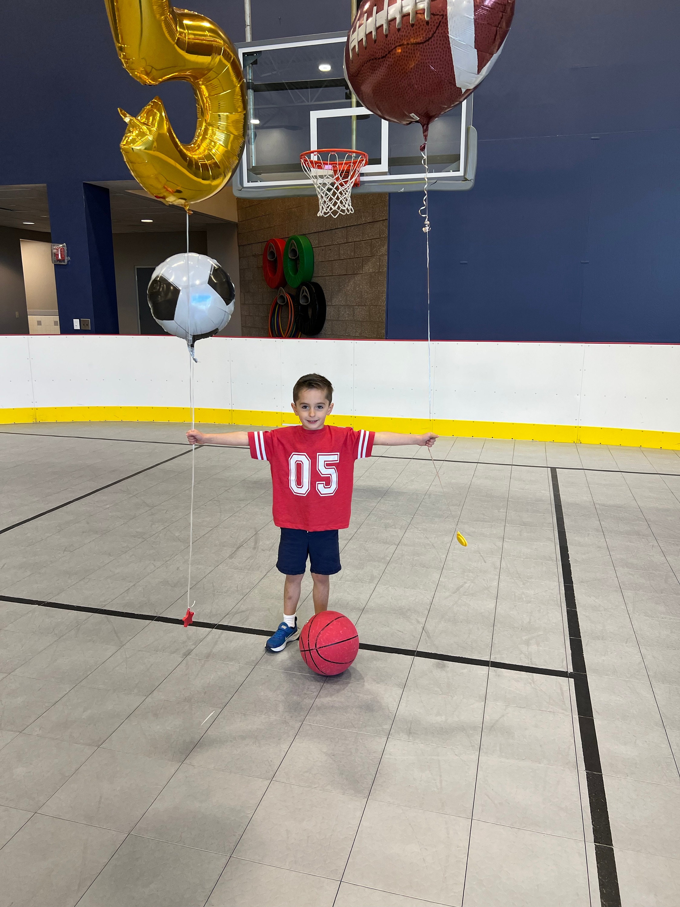 5th Birthday Football Shirt | Five Year Old Birthday Jersey Tee | Touchdown Sports Theme Party Outfit | Football Boy T-Shirt