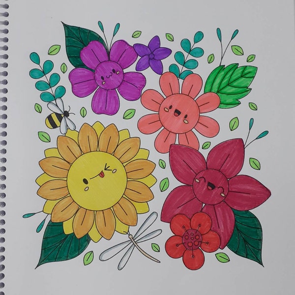 Kawaii Coloring Pages 50 Pages Cute Coloring Pages for Kids and