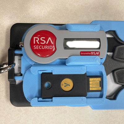 Custom Designed. 35 Quantity. 3D Printed RSA Id Token Holder - Etsy