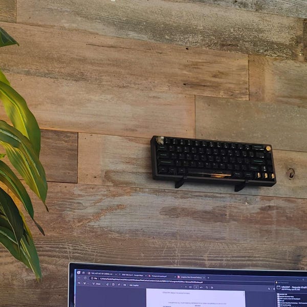 Wall Mounted Mechanical Keyboard Display | Adjustable Width | Easy ...