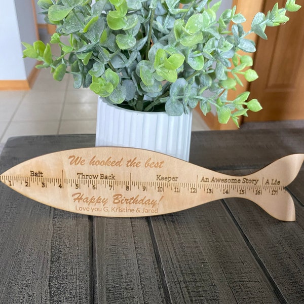 Fish Ruler | Funny Gift | Father's Day and Grandfather's Day Gift ...