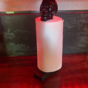 Large Ceramic Skull Coffin Paper Towel Holder Handmade Vampire Goth  Halloween Kitchen Macabre Décor 