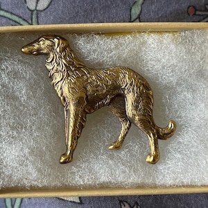 Pin's Broche Vintage Chien - Laiton - Thème Chasse - Unisexe - Rare #J-76