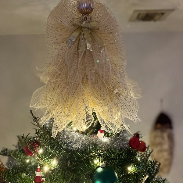 Miniature gold christmas angel