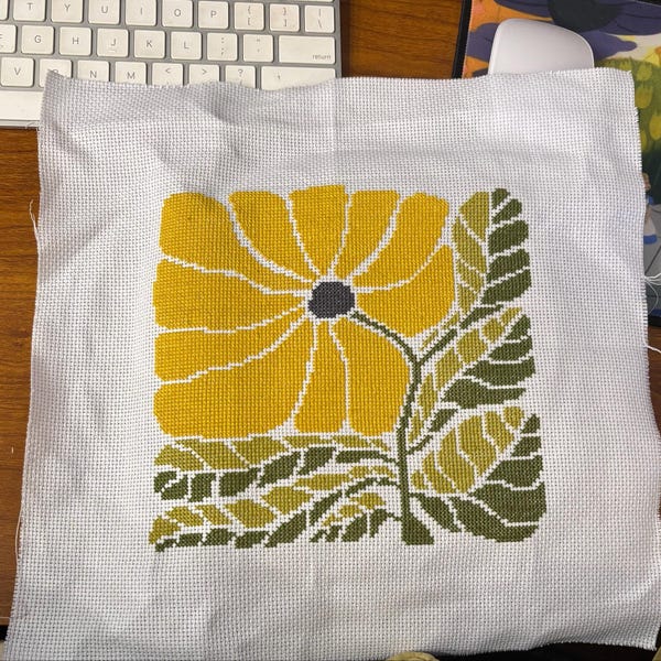 Sunny Blossom Beginner Cross Stitch Kit