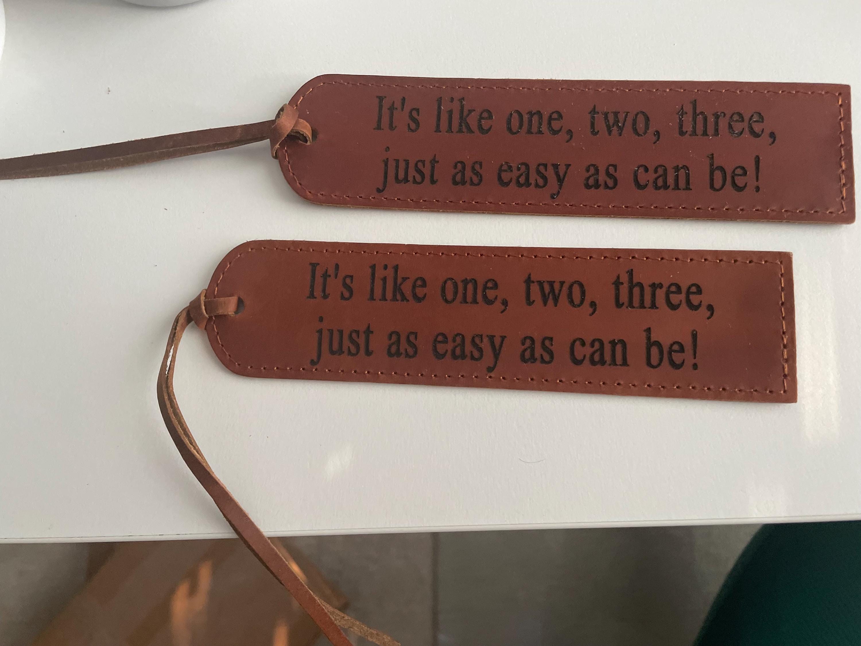 Personalized Leather Bookmark, Custom Bookmark, BOOKWORM GIFT, Gift for Her, Gift for Him, Teacher Gift, Book Lover